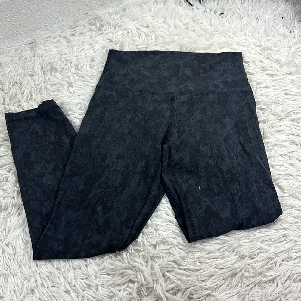 Lululemon Align High-Rise Crop 23" Hideaway Camo Deep Coal Multi